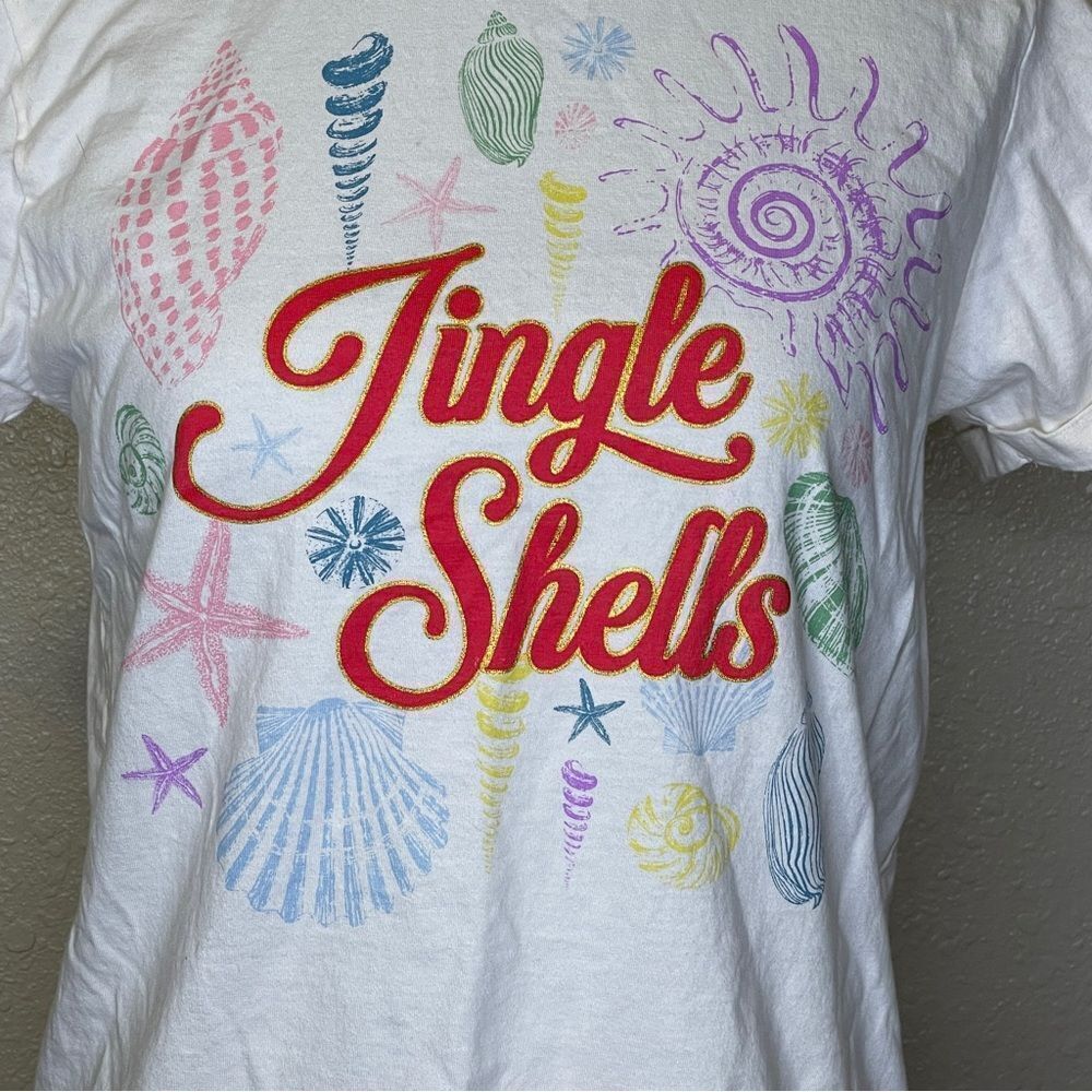 Messy Buns Lazy Days Jingle Shells Short Sleeve T… - image 2
